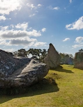 Les menhirs des alignements de Kermario à Carnac