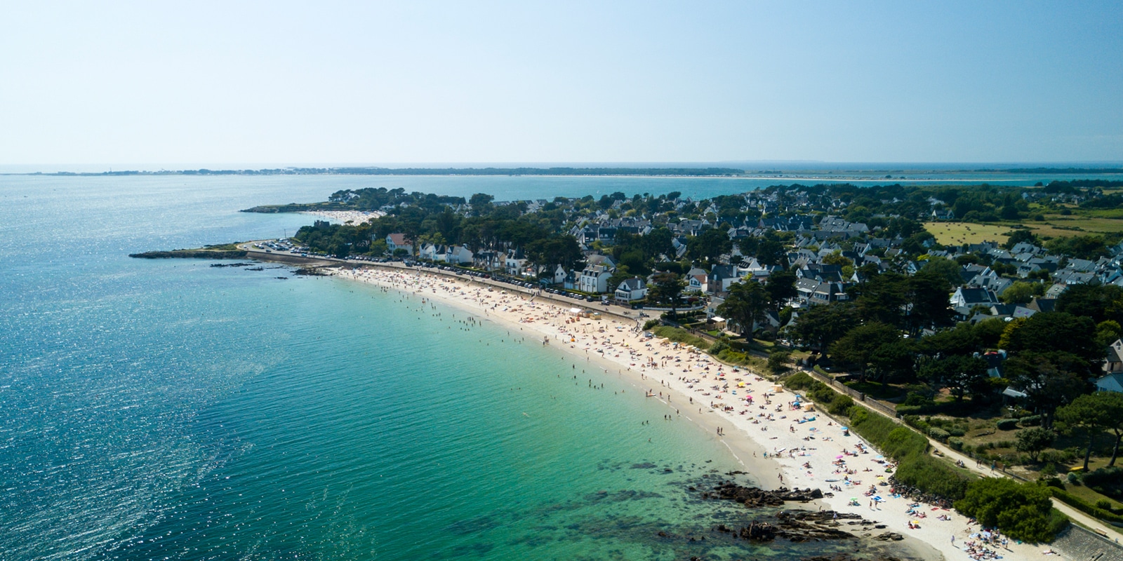 Vue aérienne Carnac Plage