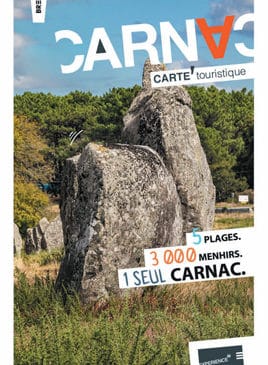 Couverture de la carte de Carnac et du plan touristique édition 2022