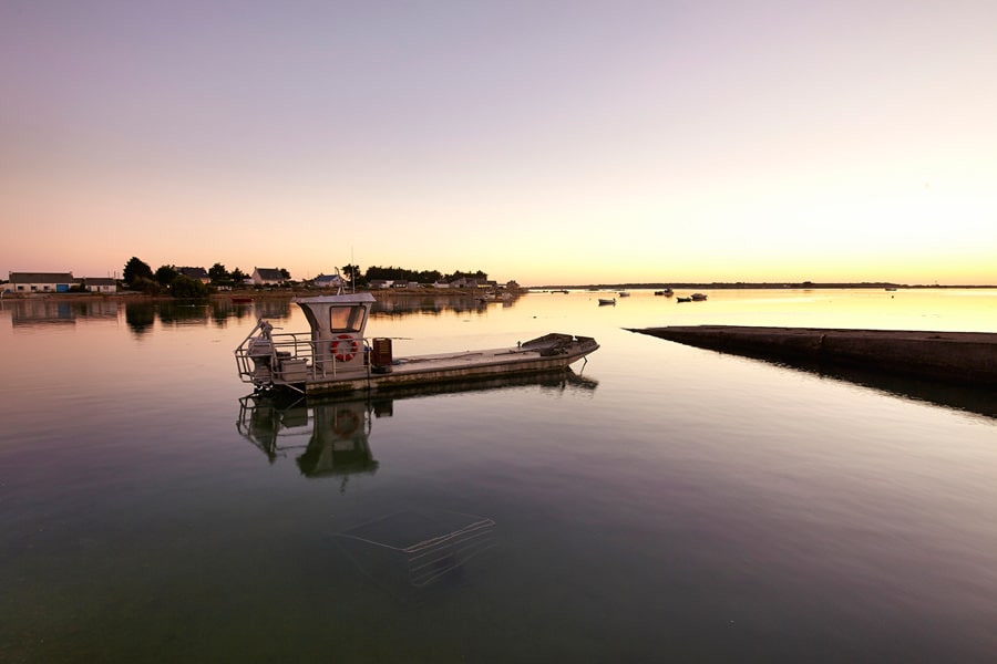 Coucher du soleil à l'Anse du Pô à Carnac