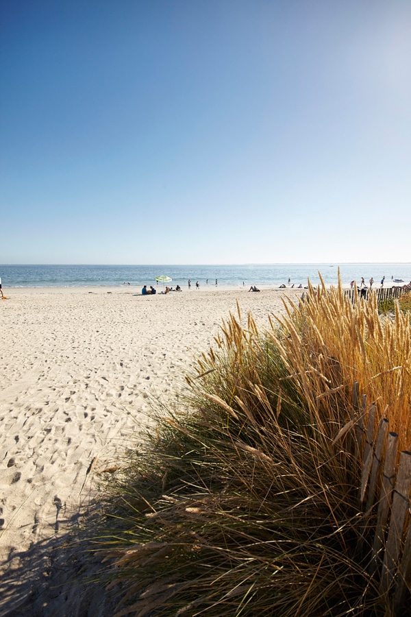 L'entrée de la Grande plage à Carnac