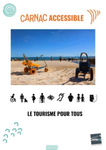 Couverture du guide pratique Carnac accessible guide OT carnac