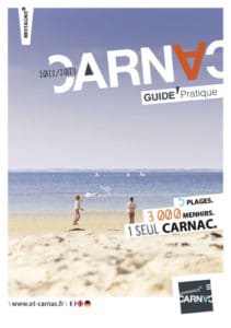 Couverture Guide pratique 2022-2023 Office de tourisme de Carnac