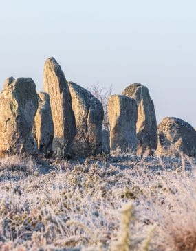 Menhirs de Carnac lors d'un séjour à Noël et les fêtes de fin d’année