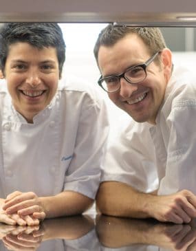 Les chefs du restaurant étoilé Côté Cuisine à Carnac