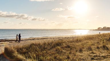 Couple sur la Grande Plage de Carnac