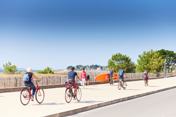 Promenade sur le Boulevard de la Plage à Carnac