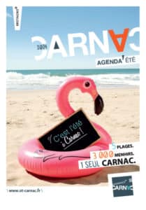 Couverture de l'agenda de l'été 2024 à Carnac