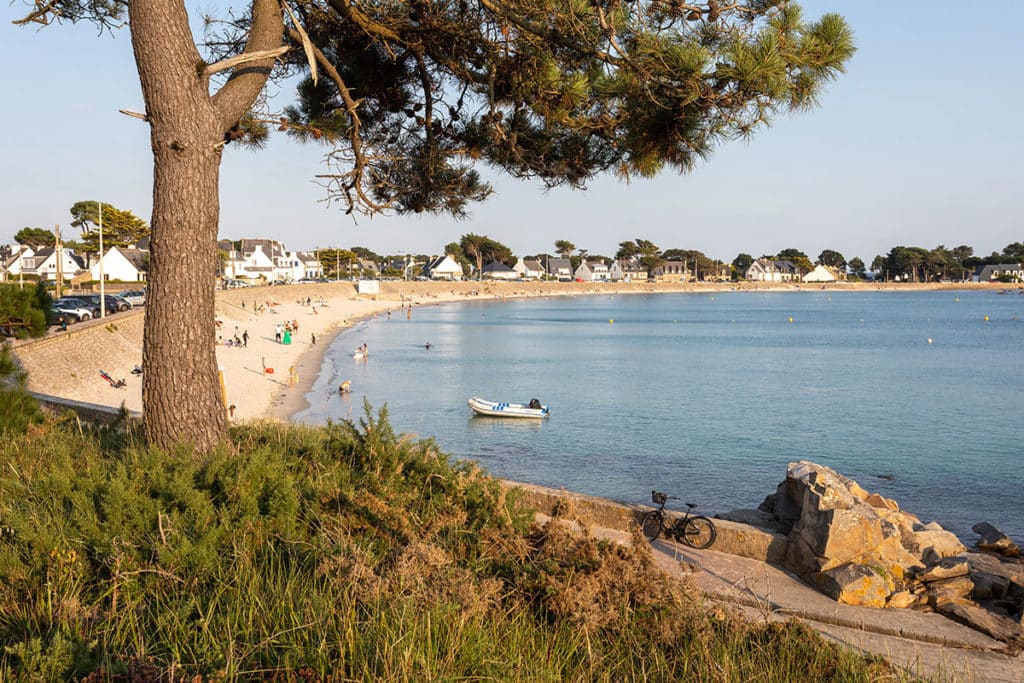 Vue sur la plage de Saint-Colomban à Carnac