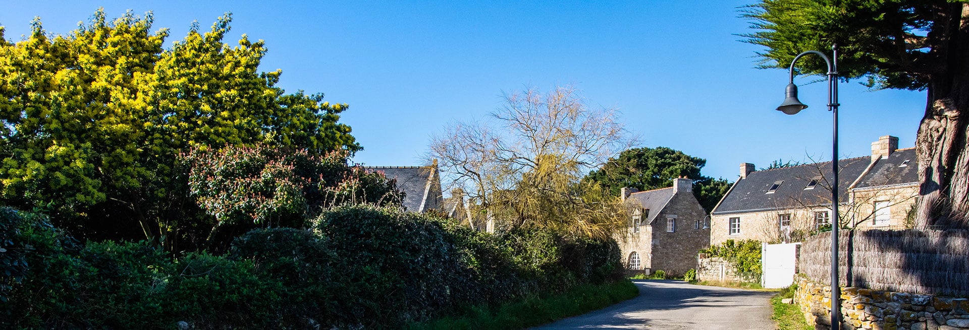 Vue sur le village de Saint Colomban à Carnac