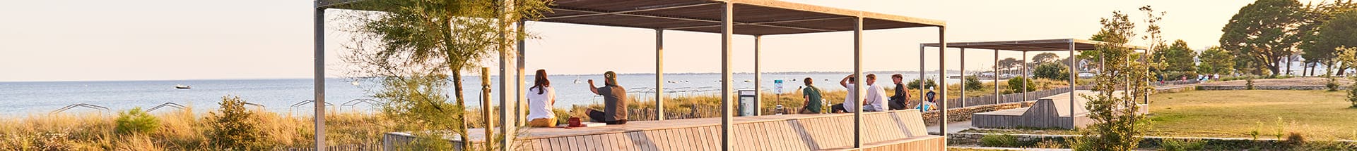 Pergolas au Boulevard de la Plage à Carnac