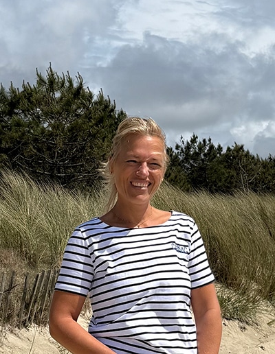 Sandrine Brenner, service comptabilité et administration à l'Office de tourisme de Carnac